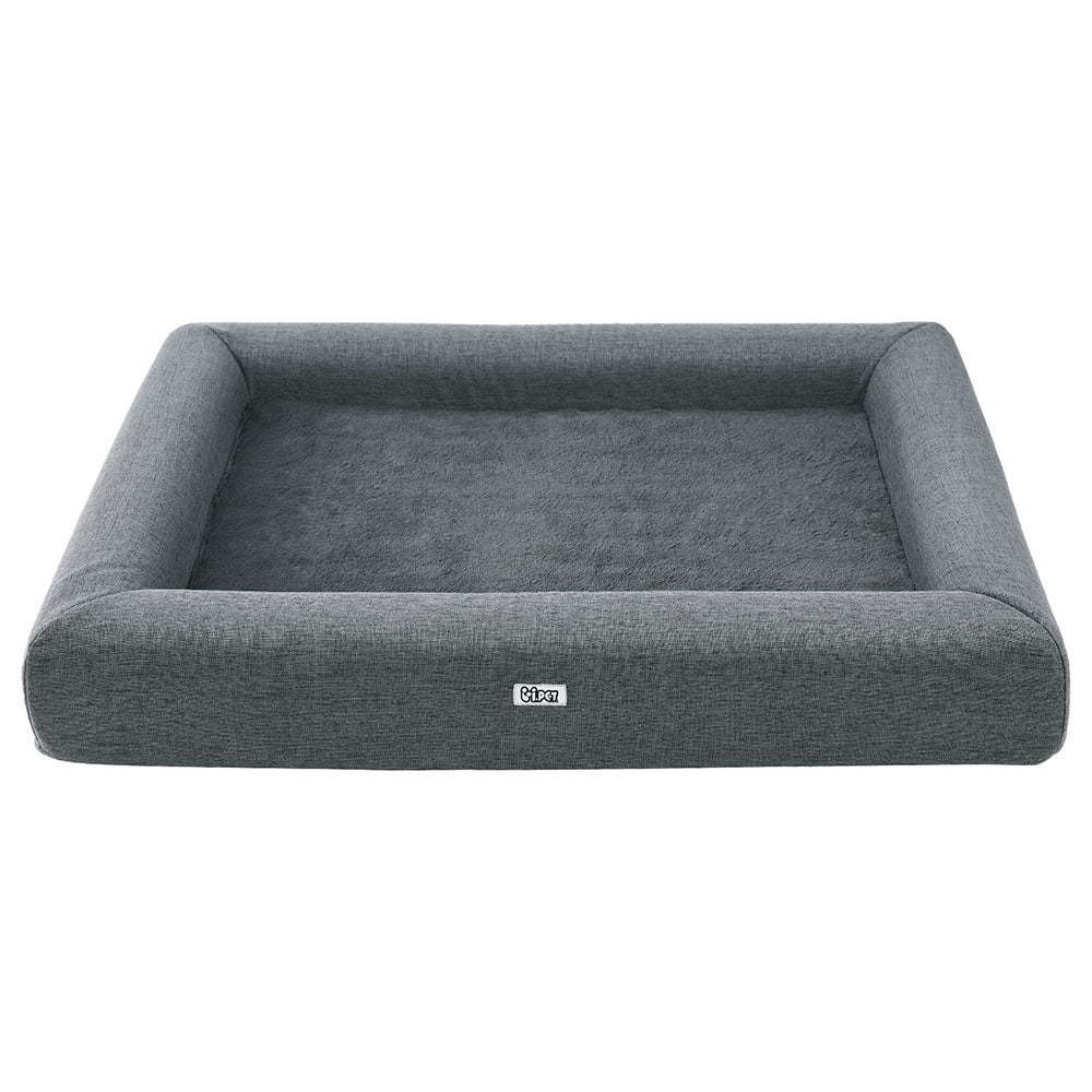 i.Pet Egg Crate Foam Large Pet Bed Washable (Grey)