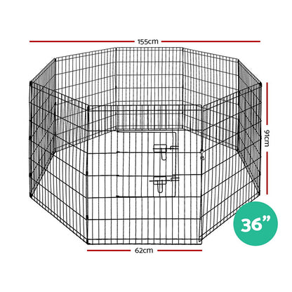 i.Pet 36" 8 Panel Dog Playpen Enclosure