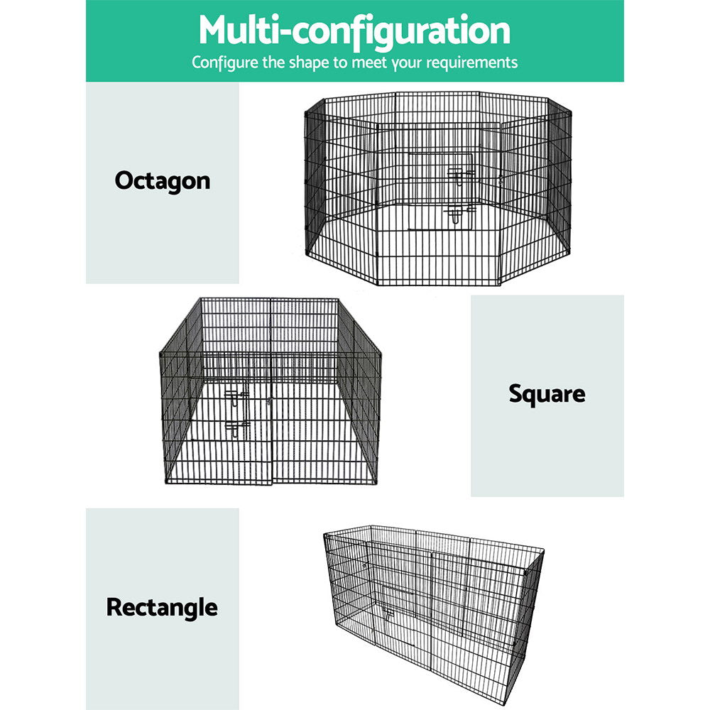 i.Pet 36" 8 Panel Dog Playpen Enclosure