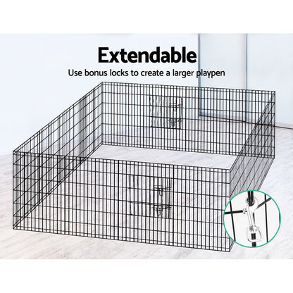 i.Pet 36" 8 Panel Dog Playpen Enclosure