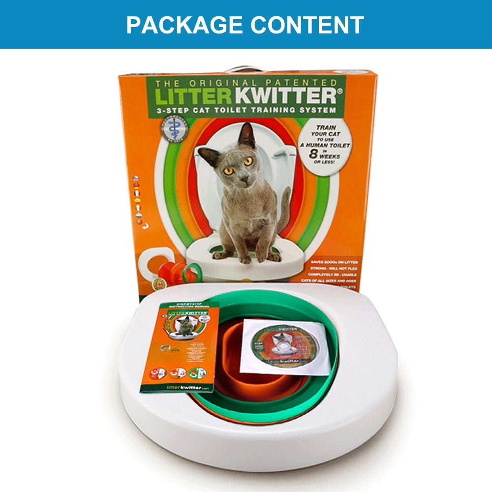 Litter Kwitter Cat Toilet Training 3 Step System