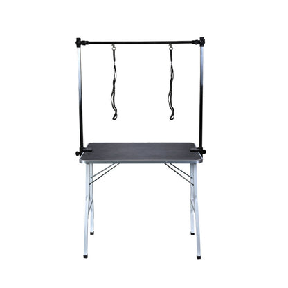 Pet Grooming Table 90cm Double Pole (Black)