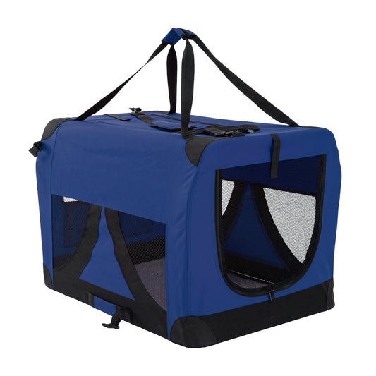 Paw Mate Portable Soft Dog Cage Crate Carrier XL - Blue