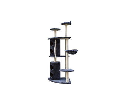 170cm Multi Level Cat Scratching Post Tree - Grey