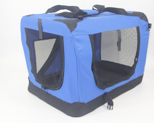 XXXL Portable Foldable Pet Soft Crate - Blue