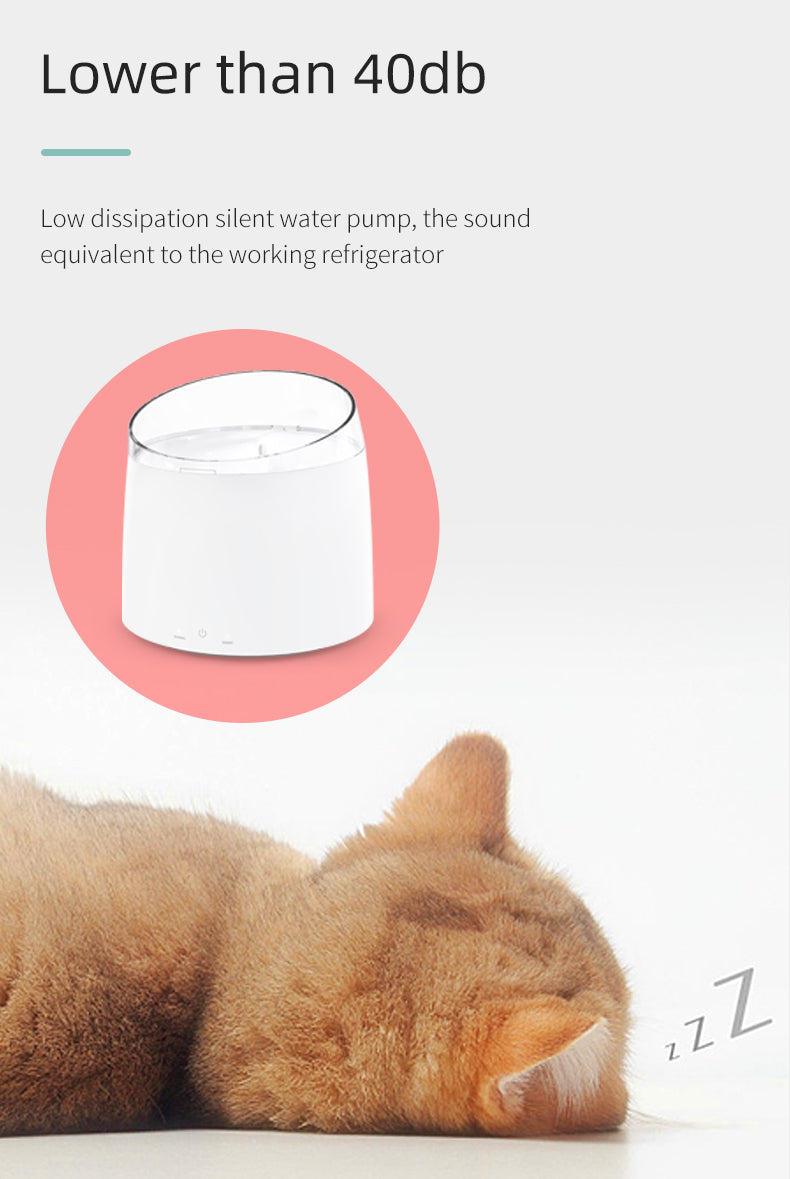 Electric Automatic Pet Water Fountain Self-Clean 1.5L