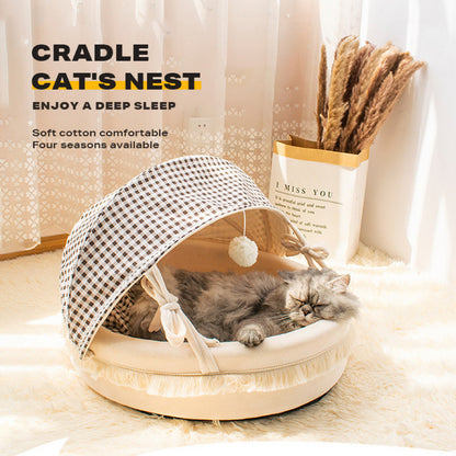 Calming Soft Cat Bed Nest Tent House