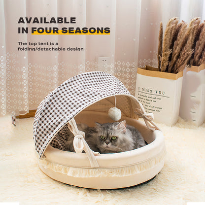 Calming Soft Cat Bed Nest Tent House