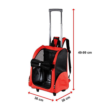 Small/Medium Dog Pet Safety Transport Carrier Backpack Trolley (15kg limit)