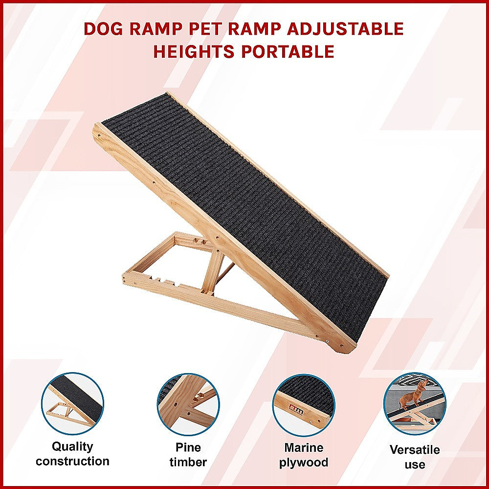 Adjustable Height Portable Pet Ramp