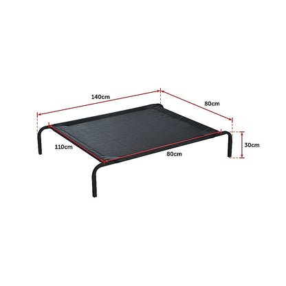 110 x 80cm Elevated Pet Bed Home Outdoor