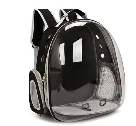 Backpack  Pet Carrier with Transparent Window - Black